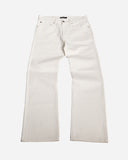 Raw Ecru Straight Jeans
