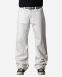 Raw Ecru Straight Jeans