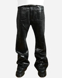 Silicone Wax Flared Jeans