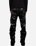 Silicone Waxed Straight Jeans