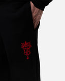 RED EMBLEM SWEATPANTS
