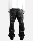 Silicone Wax Flared Jeans