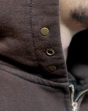 Washed Emblem Zip Hoodie