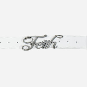 Tattoo Logo Belt White